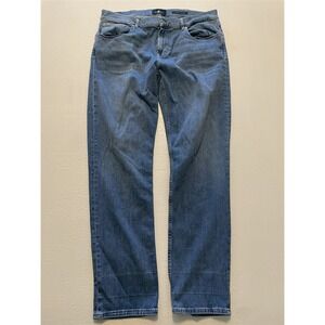 7 for all Mankind 38 x 32 Slimmy Tapered Medium Light Italian Stretch Denim Jean
